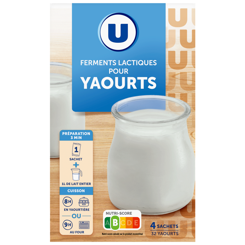 U Ferments lactiques pour yaourts, 8g