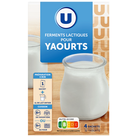 U Ferments lactiques pour yaourts, 8g