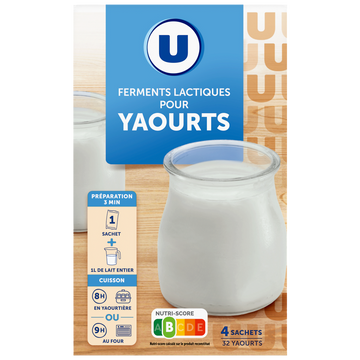 U Ferments lactiques pour yaourts, 8g