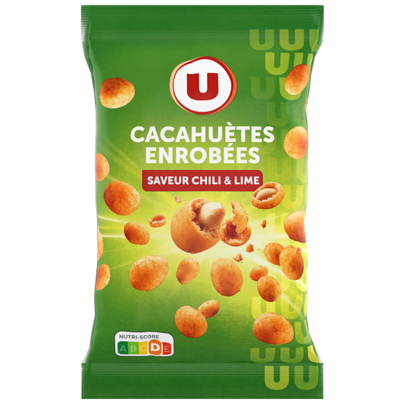 U Cacahuètes enrobées chili lime - 150g