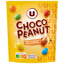 U Confiserie chocolat Choco peanuts, pochon 250g
