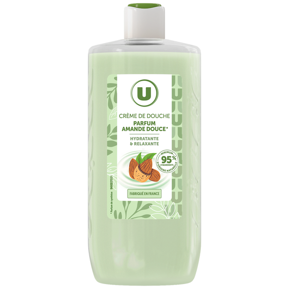 U Crème de douche amande douce, 250ml