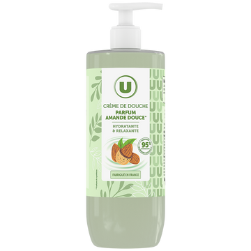 U Crème de douche amande douce, 750ml