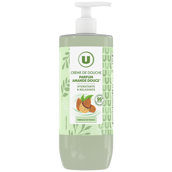 U Crème de douche amande douce, 750ml
