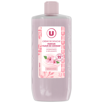 U Crème de douche fleur de cerisier, 250ml
