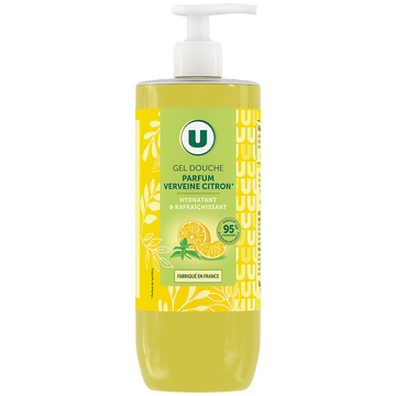 U Gel douche Parfum verveine citron - Pompe 750ml
