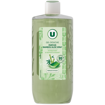 U Gel douche bambou aloe vera, flacon 250ml