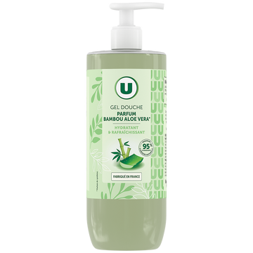 U Gel douche bambou aloe vera, 750ml