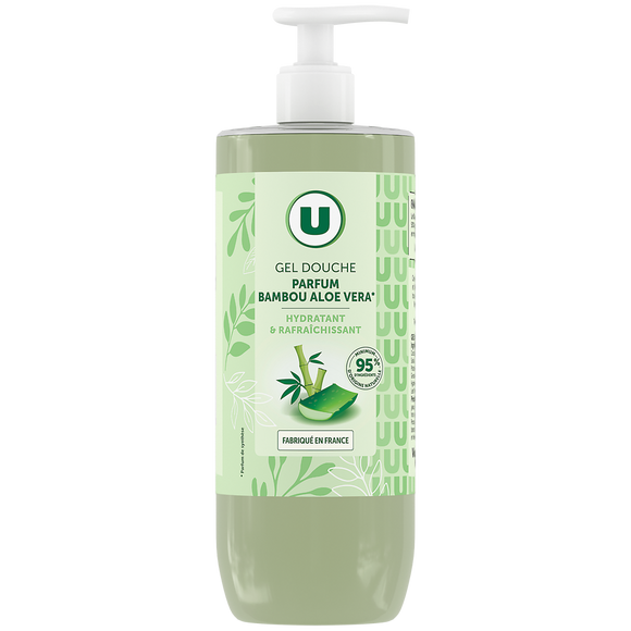 U Gel douche bambou aloe vera, 750ml