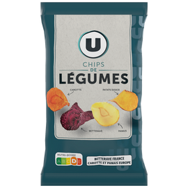 U Chips de légumes, U paquet 100g