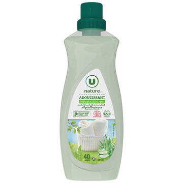 U NATURE Adoucissant concentré fraîcheur d'aloe vera, 750ml