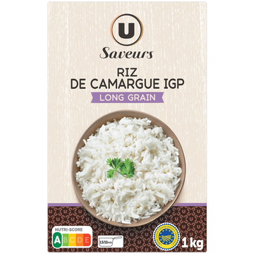 U SAVEURS Riz de Camargue long grain - étui 1kg