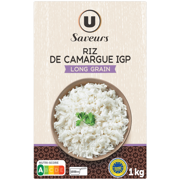 U SAVEURS Riz de Camargue long grain - étui 1kg