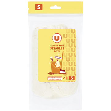 U Gants non doubles ARIX taille S X10