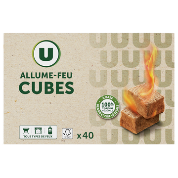 U Allume-feu origine végétale, x40