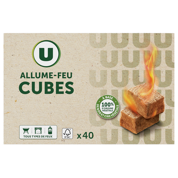 U Allume-feu origine végétale, x40