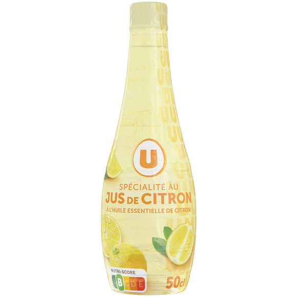 U Spécialité au jus de citron et a l'huile essentielle de citron - 50cl