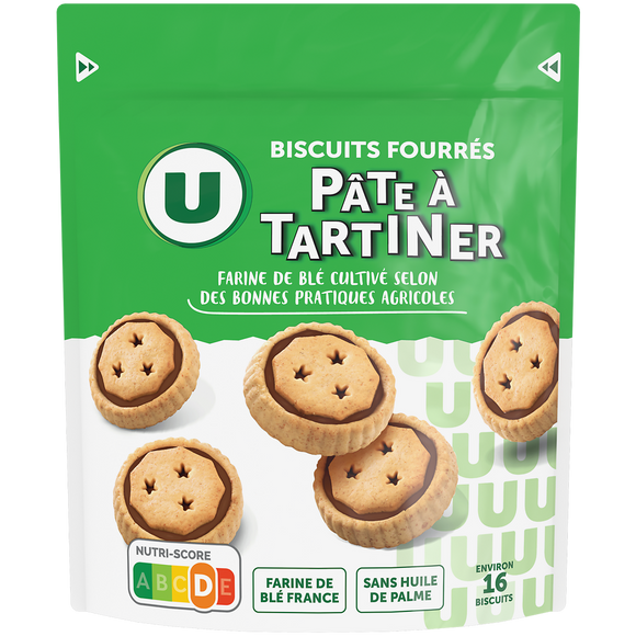 U Biscuit fourré pâte à tartiner 240g
