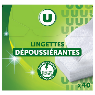 U Lingettes sèches dépoussiérantes x40