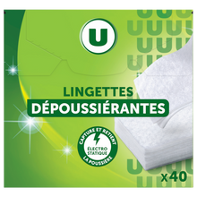 U Lingettes sèches dépoussiérantes x40