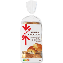 Pains au chocolat PRIX MINI x8 360g