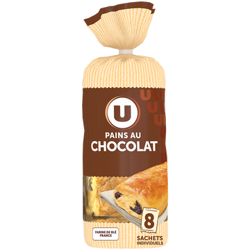 U Pain au chocolat U x8 360g