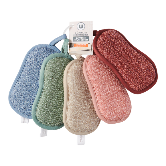 U Éponges microfibre x5