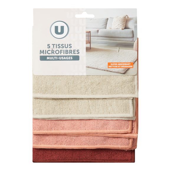 U Tissu microfibre multi-usages U x5