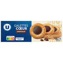 U Galettes coeur chocolat 120g