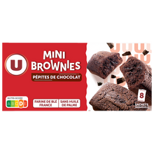 U Mini brownies pépites chocolat 240g