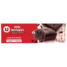 U Mini brownies pépites chocolat 240g