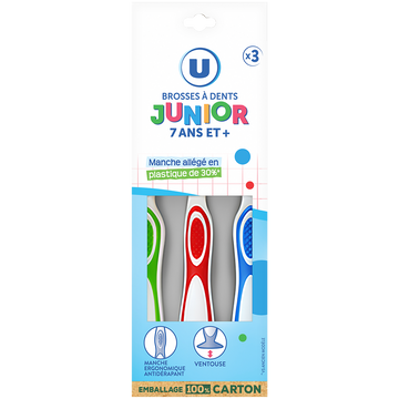 U Brosse à dent JUNIOR ET+ - x3