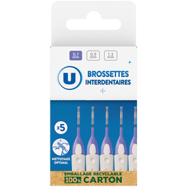 U Brossette interdentaire slim 0,9mm x5