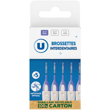 U Brossette interdentaire slim 0,9mm x5