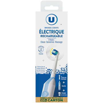 U Brosse à dents électrique rechargeable