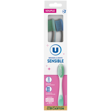 U Brosse à Dent sensible souple x2