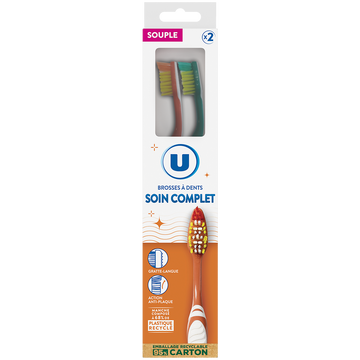 U Brosse à Dent soin complet souple x2