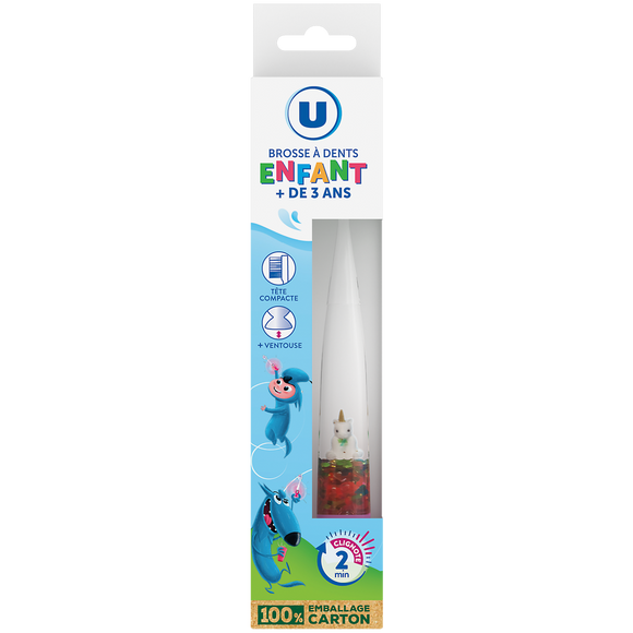U Brosse à Dent enfant 3/6 ans Clignotante
