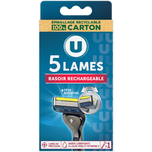 U Rasoir système masculin 5 lames