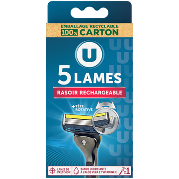 U Rasoir système masculin 5 lames