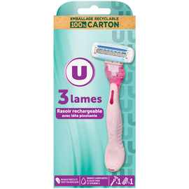 BY U Rasoir système 3 lames féminin