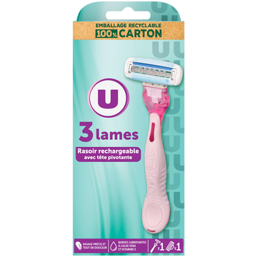 BY U Rasoir système 3 lames féminin