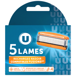 U Recharge rasoir Comp Fusion5 5 lames x4