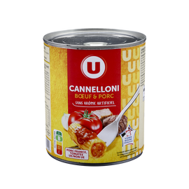 U Cannelloni porc boeuf VBF, boîte 800g