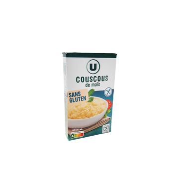 U SANS GLUTEN Couscous de maïs sans gluten, 375g