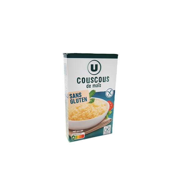 U SANS GLUTEN Couscous de maïs sans gluten, 375g
