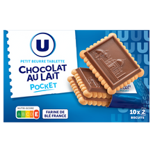 U Petit beurre tablette de chocolat au lait, pocket 250g