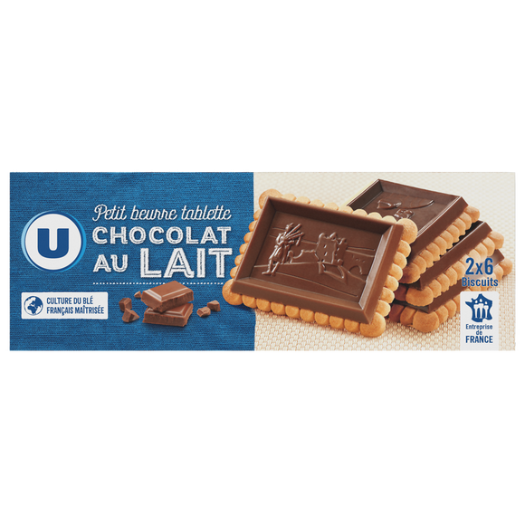 U Petit Beurre tablette chocolat lait, paquet 150g