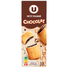 U Biscuits P'tits fourrés au chocolat - 225g