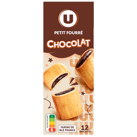 U Biscuits P'tits fourrés au chocolat - 225g